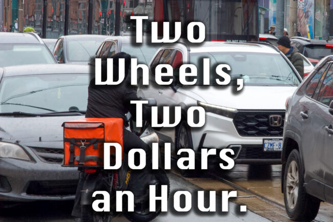 Two Wheels, Two Dollars an Hour: The Reality of App-Based Food Delivery